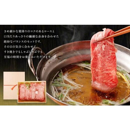 ふるさと納税 京都府 京都市 京都肉すき焼き・しゃぶしゃぶ用(ロース・モモ／肩)700g