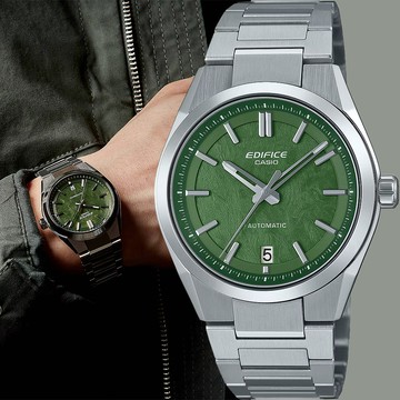CASIO 卡西歐 EDIFICE 跑車系列 機械錶 手錶-綠 EFK-100D-3A