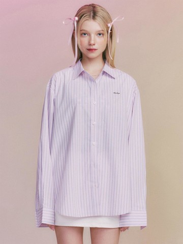 MF Fairy Loose Stripe Shirt_Pink