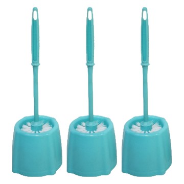 Home Star 多麼潔 巧用馬桶刷組  圓型刷頭360°清潔  耐用高密度PP刷毛  止滑握把  底座排水設計  顏色隨機  3組