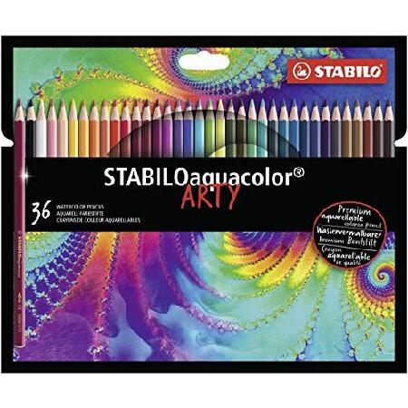 Aquarellable Colouring Pencil STABILOaquacolor ARTY Pack of 36 Assorted Colours