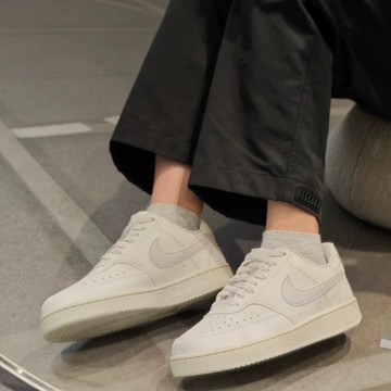 Nike W Court Vision LO NN DH3158-110 女 休閒鞋 經典 穿搭 復古 皮革 低筒 米