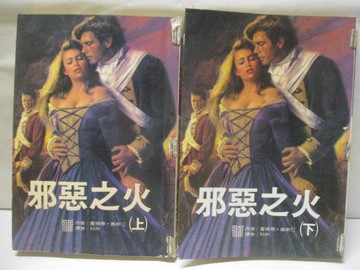 【書寶二手書T5／言情小說_WEG】邪惡之火_上下合售_夏綠蒂奧斯汀