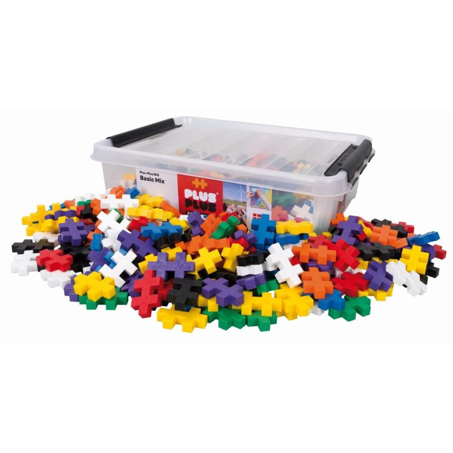 Plus-Plus Big 200 Big Pieces in Storage Tub Basic Color Mix