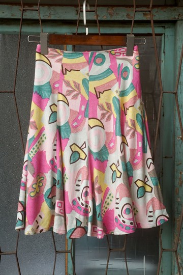 純情百貨行 古著 vintage 古著半身裙 奇遇粉紅半身裙 SL.0071