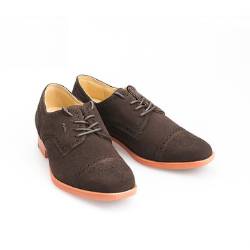 MIT【雅緻雕花輕量紳仕皮鞋-深咖】紳士鞋 德比鞋 設計款 反毛皮