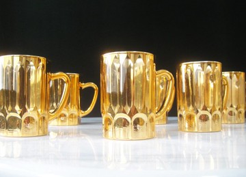 【老時光 OLD-TIME】早期二手台灣製精緻玻璃咖啡小杯(6個一組價)