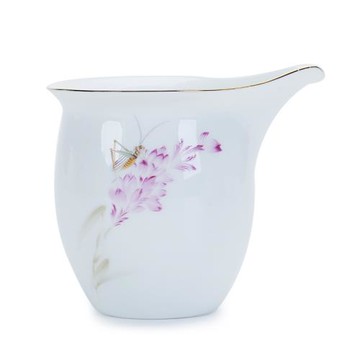 舊望格陶瓷公道杯清新簡約白瓷大號公杯秋韻茶海功夫茶具分茶器