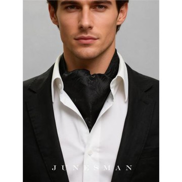 琵琶蠻！六月男人 手工制 商務仿真絲領口巾男士領巾 禮盒裝