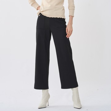 CLL巧玲瓏 直筒石墨烯雙口袋褲(黑色) 5011016