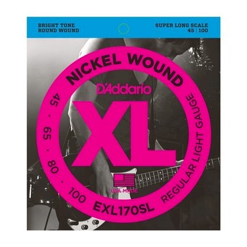 D'Addario EXL170SL (45-100) 加長 貝斯 Bass 4弦鎳弦套弦【唐尼樂器】