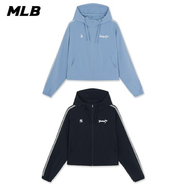 MLB 女版 蕾絲造型防風外套 Varsity 洋基/道奇隊 (3FWJV0264-兩款任選)【官方旗艦店】