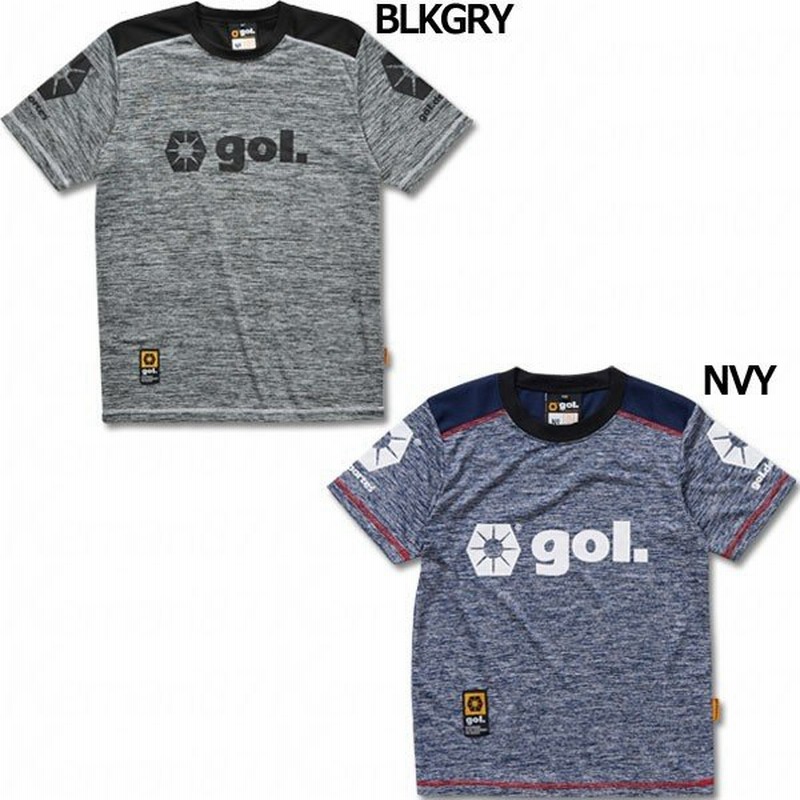 ジュニア 杢ドライ 半袖シャツ Gol ゴル サッカーフットサルジュニアウェアーg775 184 通販 Lineポイント最大0 5 Get Lineショッピング