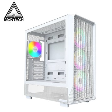 【MONTECH 君主】X5 ATX 玻璃透側機殼 白色