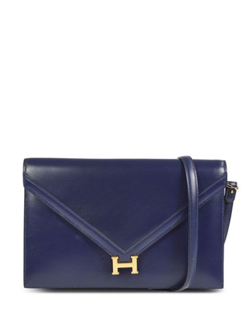 Hermès - 1976 pre-owned Lydie shoulder bag - women - Calf Leather - One Size - Blue