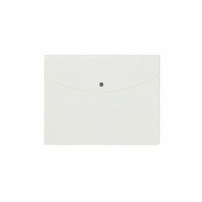（まとめ）プラス ポケット付エンベロープ 横型マチ付 白〔×20セット〕