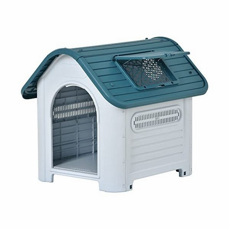 犬小屋 屋外 室内 プラスチック製 水洗い可能 掃除 窓の調整可能 雨よけ おしゃれ 暑さ対策 防寒 ドッグハウス ペットハウス 犬舎 71 60 75cm M 通販 Lineポイント最大get Lineショッピング
