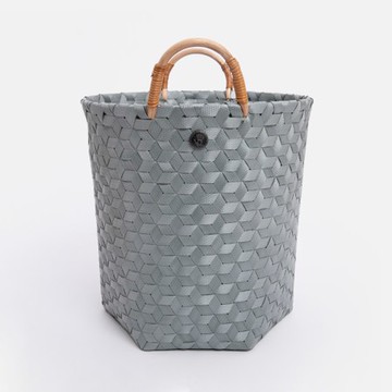 Handed By Dimensional編織提把收納籃M 藍綠