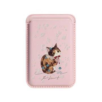 聯名 panibiscuit 三花 磁吸皮革卡套 PBAB05