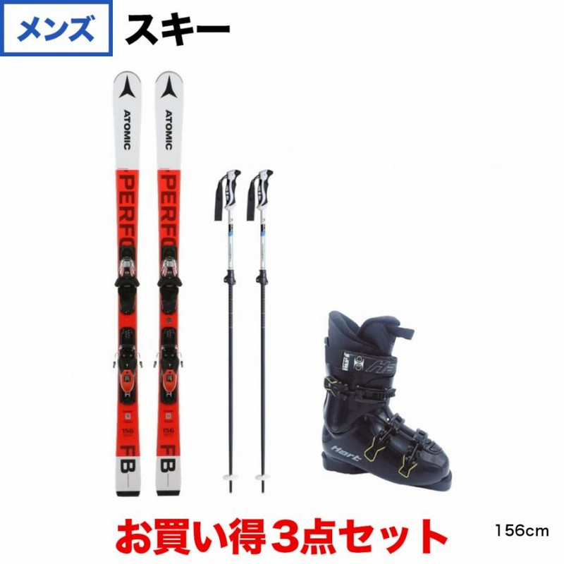 スキー3点セット キッズ 120cm ブーツ ストック 子供用 スキー3点