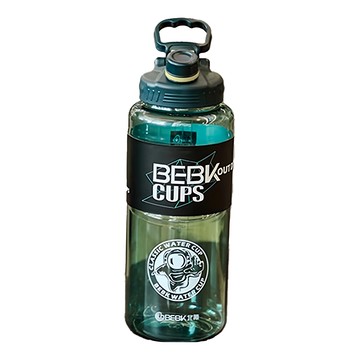 北氪 健身水壺 XL 雙飲水壺 食用級材料  綠色  3L  1個