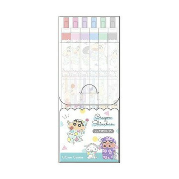 【震撼精品百貨】蠟筆小新_Crayon Shin-chan~蠟筆小新中性筆6支組0.5mm圓珠-睡衣朋友*16940