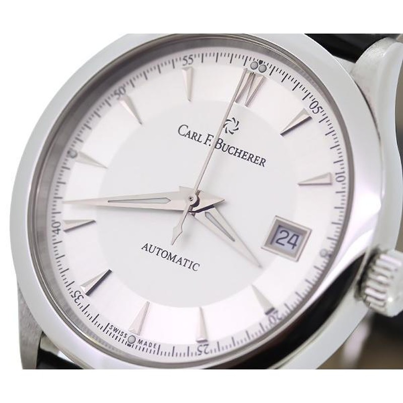 質Shop天満屋】【人気】カールＦ.ブヘラ(CARL F. BUCHERER) マネロ オート デイト メンズ 自動巻き 裏スケ  (00.10908.03.33.01) | LINEブランドカタログ