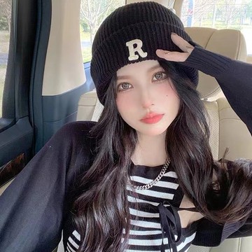 季節新款 包頭帽 秋冬保暖毛線帽 捲邊針織帽 護耳 毛線帽 74013