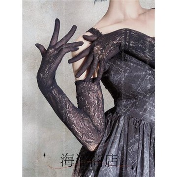 實物更美 蕾絲手套復古高密針織Lolita優雅婚紗彈力防曬uv好質量
