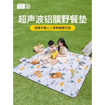 探險者野餐墊防潮墊加厚戶外露營帳篷內墊沙灘墊便攜野炊防水地墊
