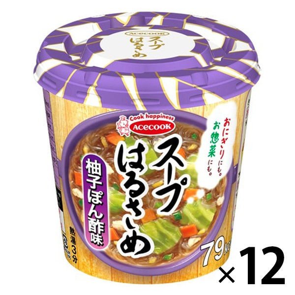 エースコックエースコック　インスタント スープはるさめ 柚子ぽん酢 32g 12食