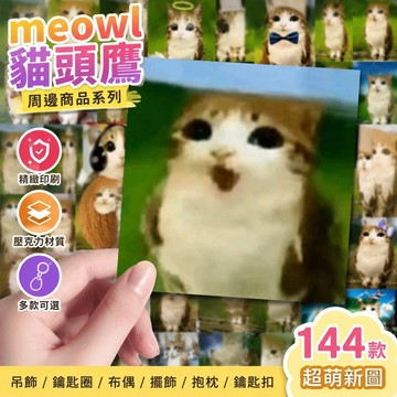 免運🔥meowl貓頭鷹 周邊商品 壓克力吊飾 鑰匙圈 布偶 擺飾 抱枕 鑰匙扣 帶聲音 流行禮物 【工廠價】144張新