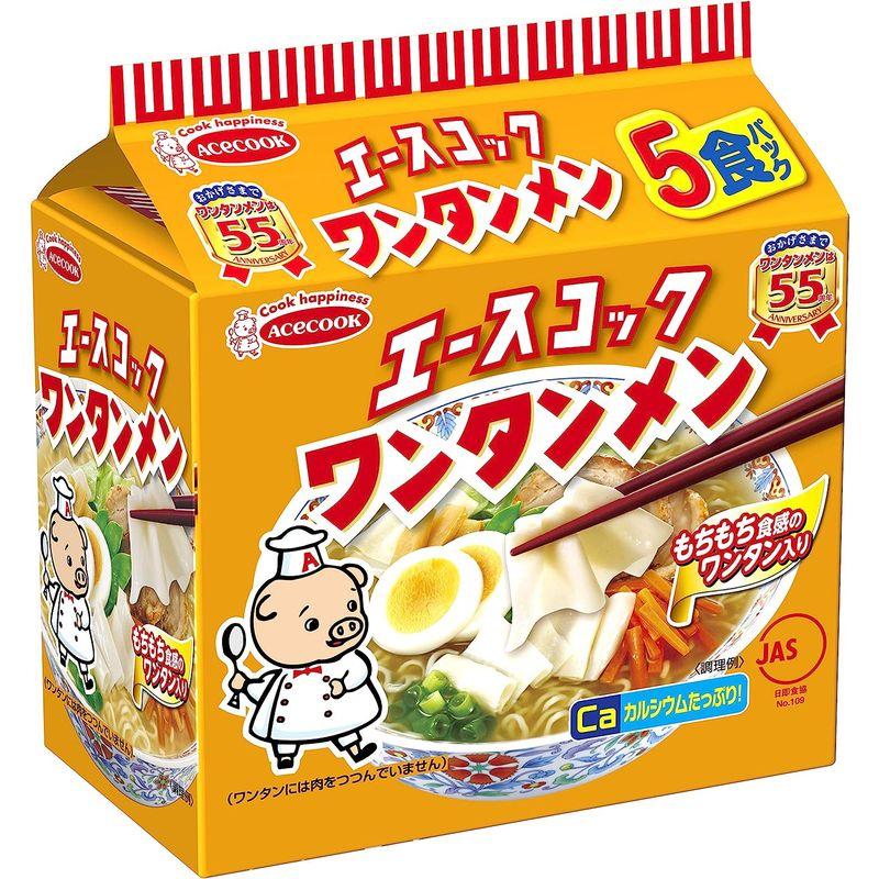 エースコック ワンタンメン 5食×6個