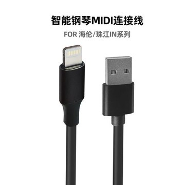 適用usb海倫智能鋼琴midi數據線 OTG手機IPAD連鏈接線IN蘋果TYPEC