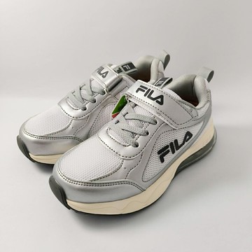 FILA KIDS 大童鞋 氣墊  運動鞋 魔鬼氈 足弓支撐鞋墊 3-J820Y-251 紅 [陽光樂活](G6)