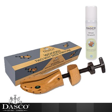 英國伯爵DASCO1632 原木男鞋楦鞋器 贈皮革軟化劑 擴鞋 不磨腳