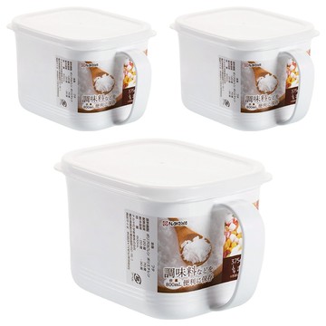 NAKAYA 密封提把收納盒 K494 800ml  1組  3個