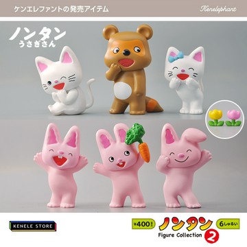 E哥❤Kenelephant啃大象 日本正版食玩模型 小貓噹噹繪本清野倖子粉兔