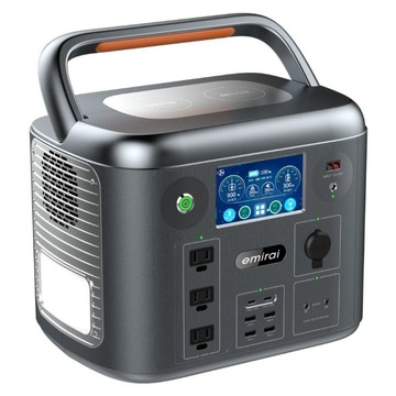 emirai MIRENEX 次世代行動電站1500W/1280Wh  太空灰  EMR1500