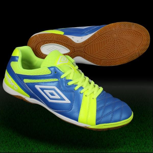 早い者勝ち サラ バスター Tブルー×Fイエロー 【UMBRO|アンブロ】フットサル シューズ
