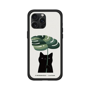 iPhone 15 Pro Max Mod NX 黑 - ilovedoodle (Lim Heng Swee) - Cat and Plant - Umbrella