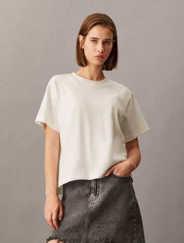 Calvin Klein Monogram 標誌刺繡 T 恤