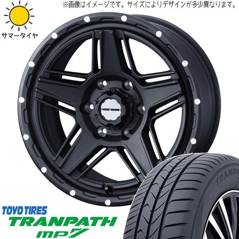 TOYO TRANPATH mp7 215/60R17 LEONIS NAVIA 07 PBK 17インチ 7J+47 5H-100 サマータイヤ  ホイール 4本セット