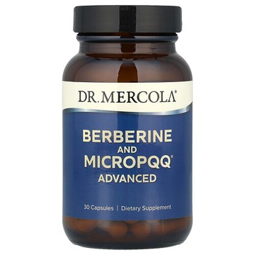 Dr. Mercola, 小蘗鹼與 MicroPQQ 高級型，30 粒膠囊