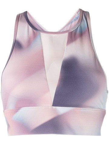 Sweaty Betty - gradient-effect mesh-panel sports bra - women - Polyamide/Elastane - XS - Pink