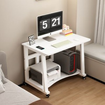 【匠俱】小戶型電腦桌90x55x75cm 移動床邊桌 臥室家用書桌 辦公寫字桌 工作桌 簡易小桌子