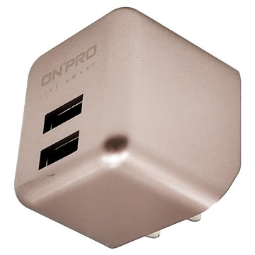 ONPRO 雙USB 3.4A 急速充電器 UC-2P01 PLUS  玫瑰金  1個