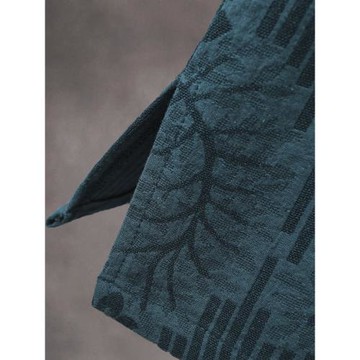 新中式暗紋提花盤扣唐裝襯衫中國風復古T恤大碼五分袖中山裝短袖