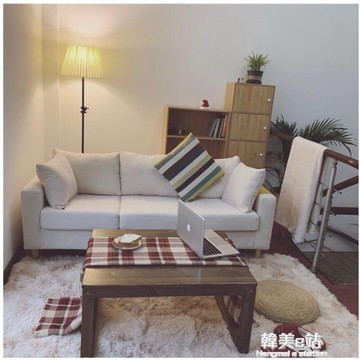 布藝沙發小戶型客廳現代簡約北歐出租屋臥室雙人三人簡易服裝店 雙11全館免運