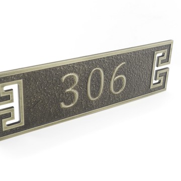 高檔仿古銅門牌 家用小區別墅歐式門牌訂制全鋁門牌號定做